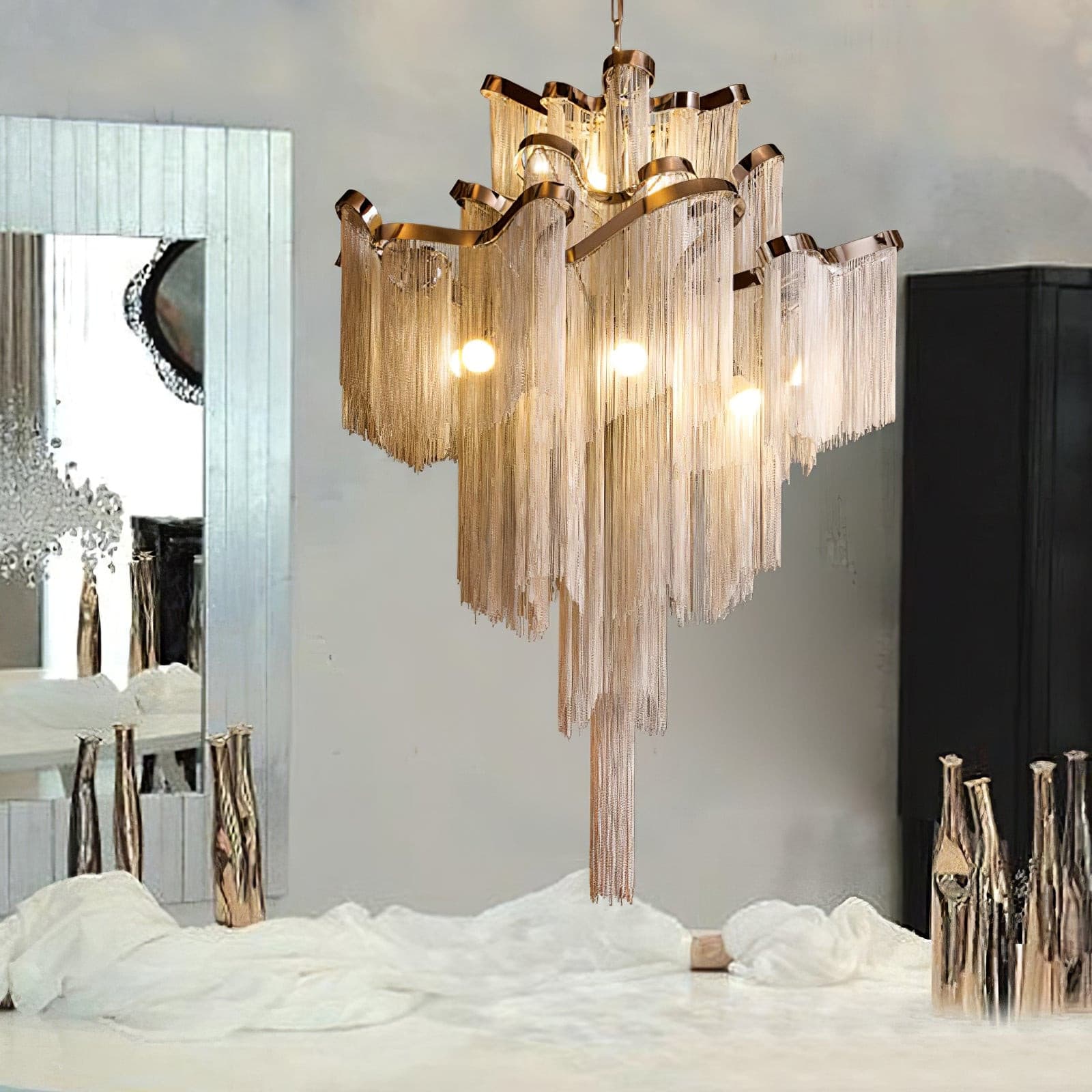 Fringe Chandelier - Lumpaz