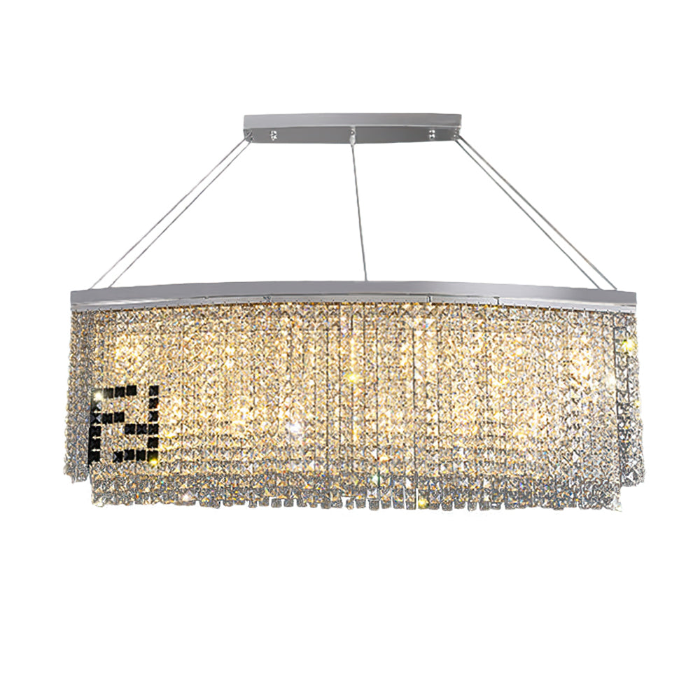Liliana Rectangle Crystal Chandelier - Lumpaz