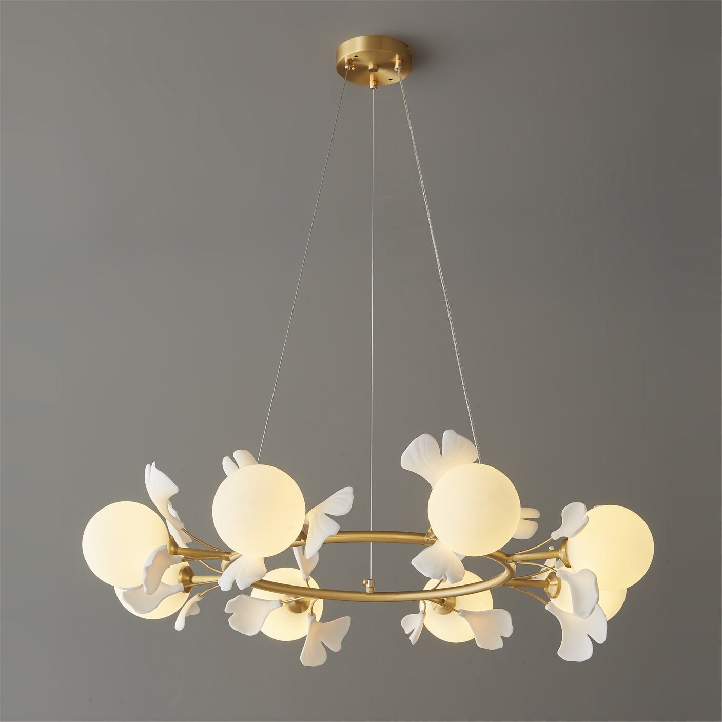 Allanie Gingko Round Chandelier - Lumpaz