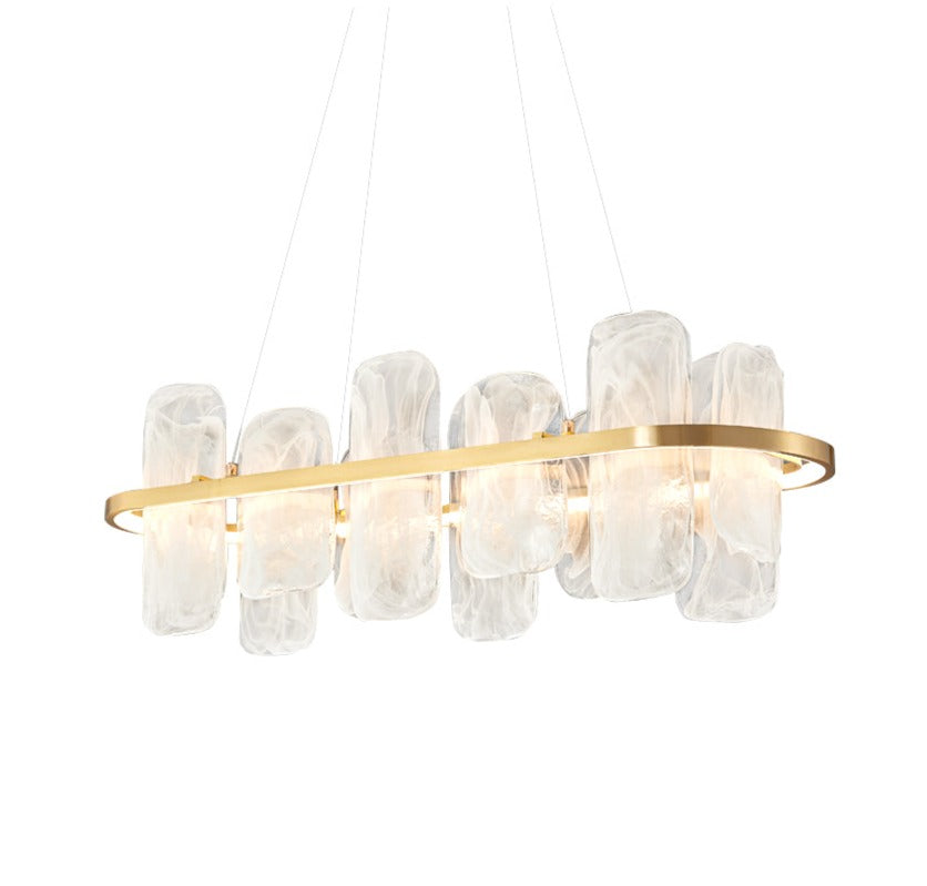 Mille Long Glass Chandelier - Lumpaz