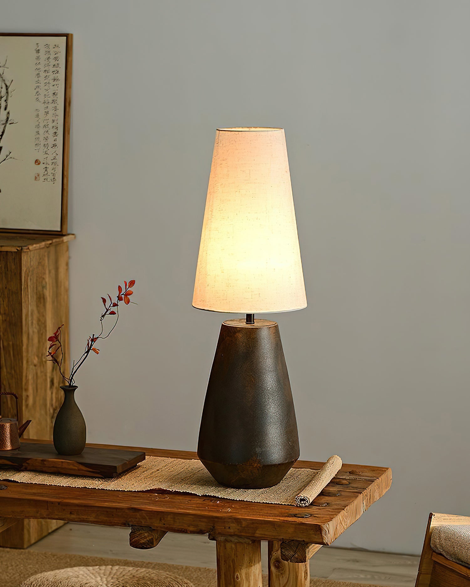 Ceramic Tapered Table Lamp - Lumpaz