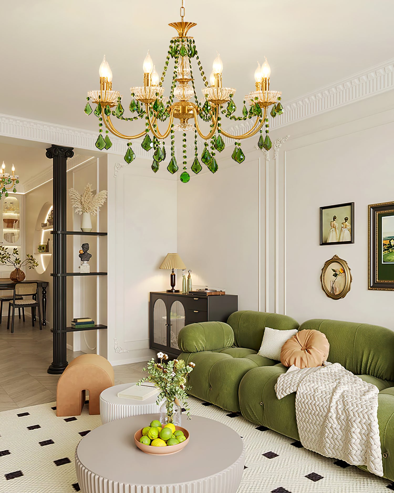 Magdalena Brass Chandelier - Lumpaz