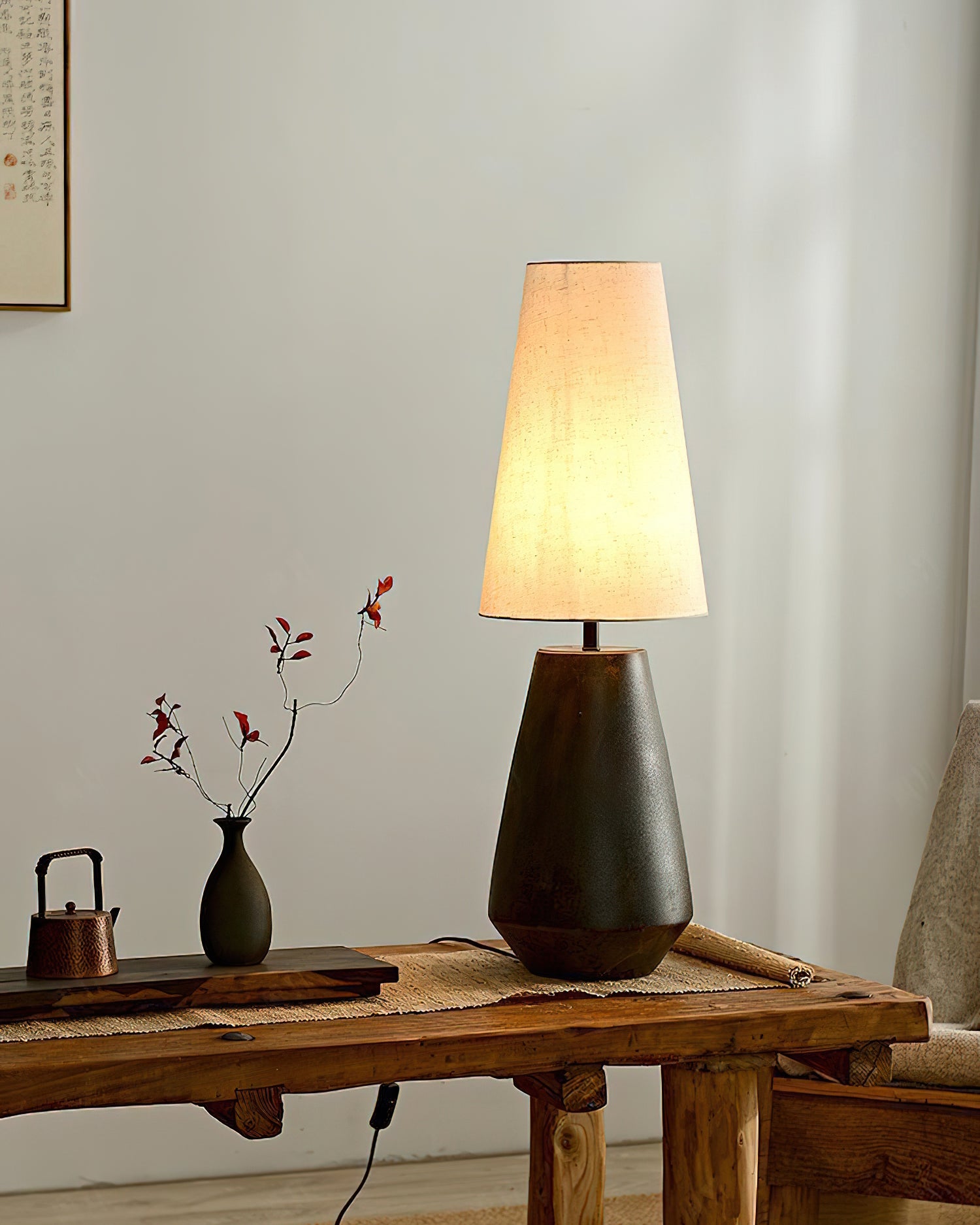 Ceramic Tapered Table Lamp - Lumpaz