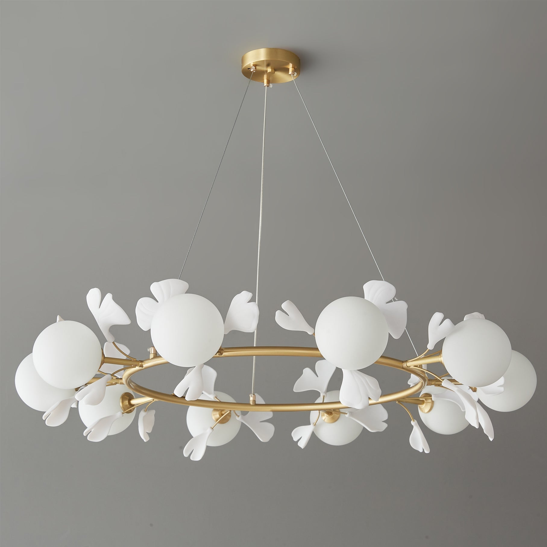 Allanie Gingko Round Chandelier - Lumpaz