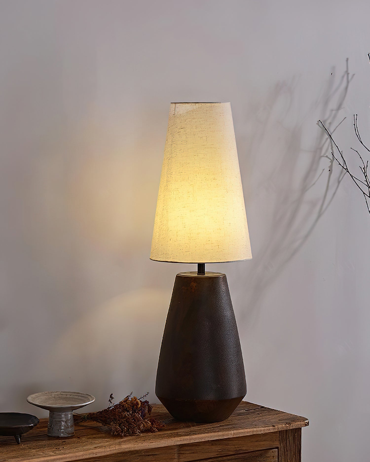 Ceramic Tapered Table Lamp - Lumpaz