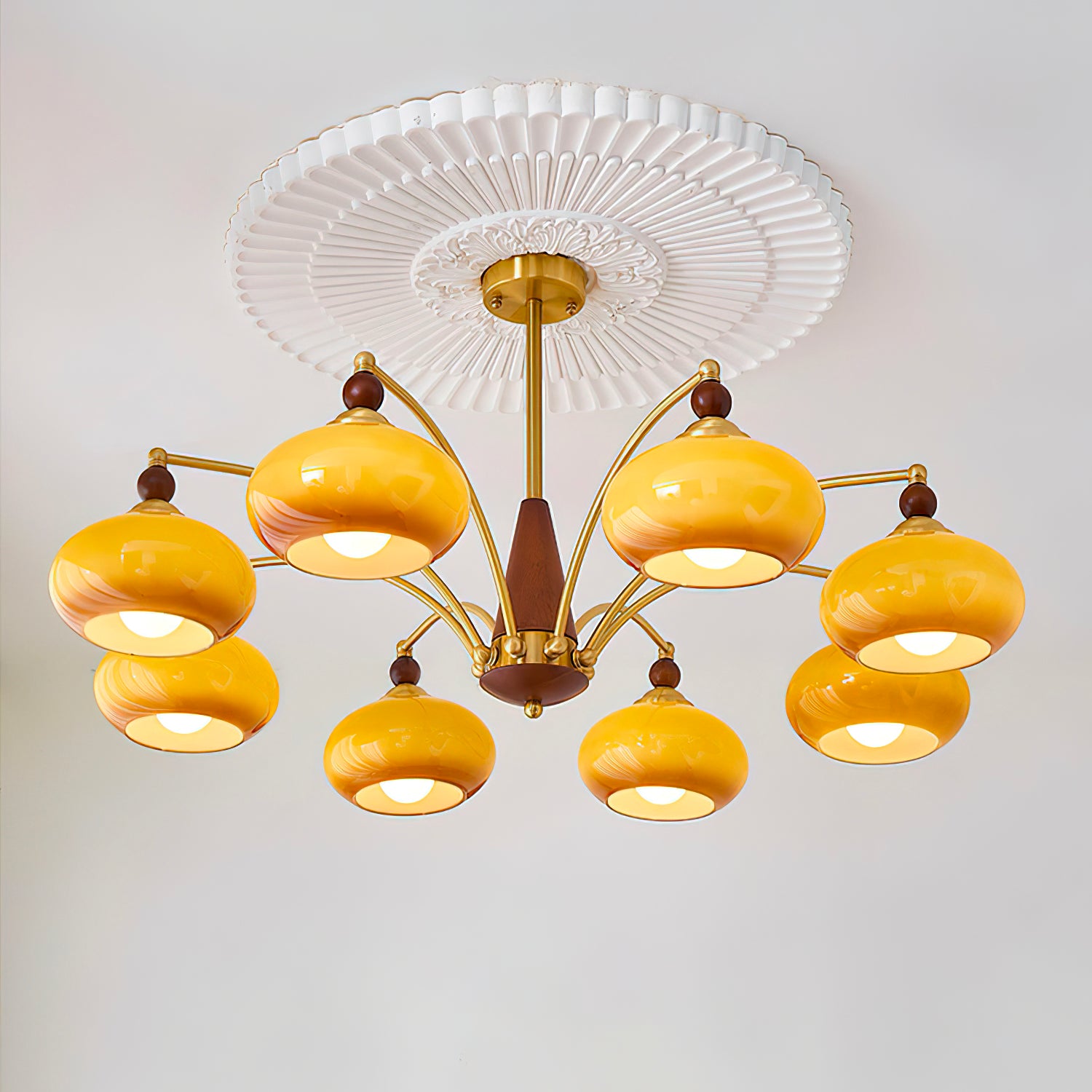 Tillary Wood Chandelier - Lumpaz