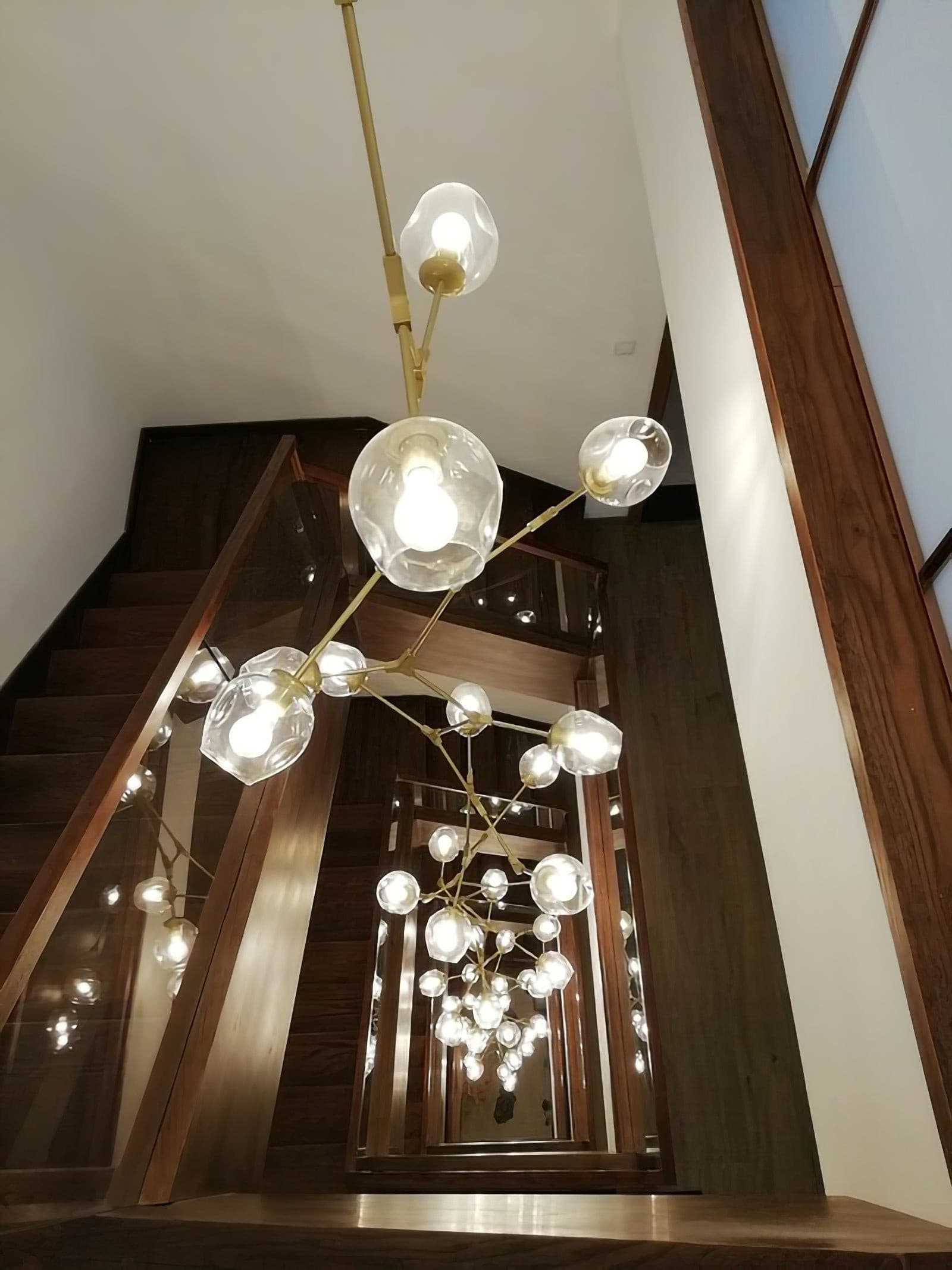 Perry Globe Vertical Chandelier - Lumpaz
