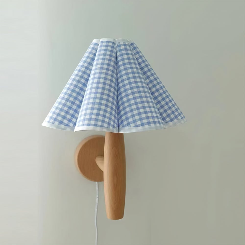Vintage Fluted Plug In Wall Lamp - Lumpaz