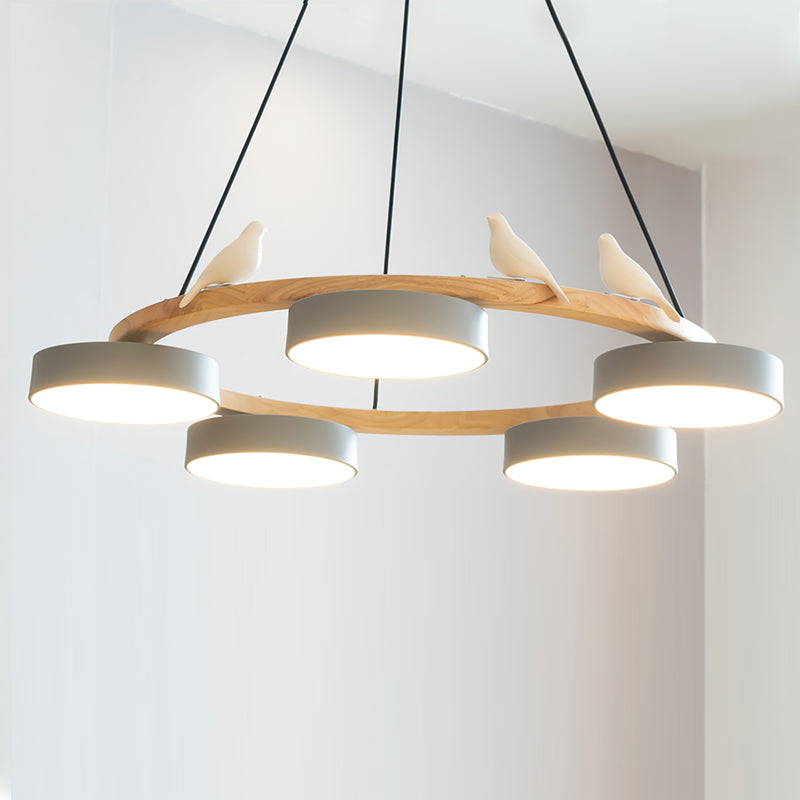 Sienna Bird Round Chandelier - Lumpaz