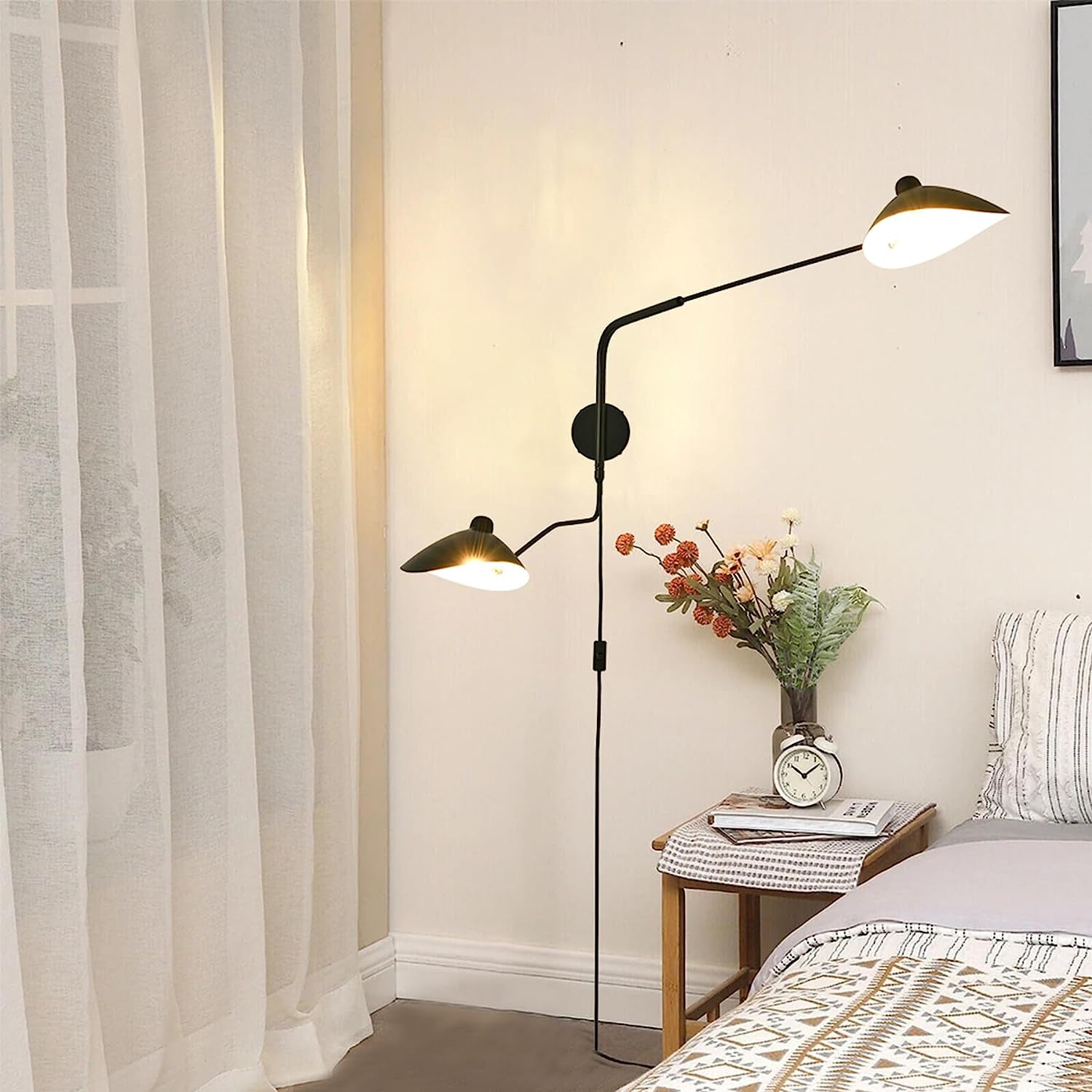 Serge Mouille Plug In Wall Lamp - Lumpaz