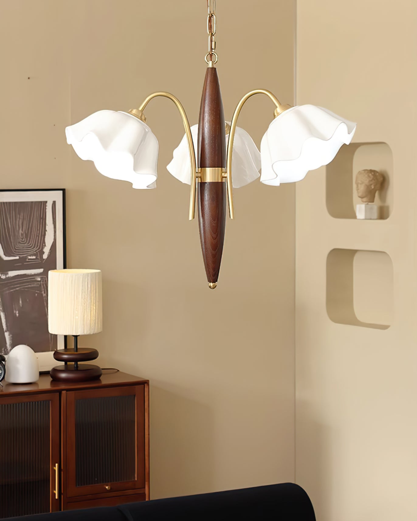 Olina Flower Ceramics Chandelier - Lumpaz