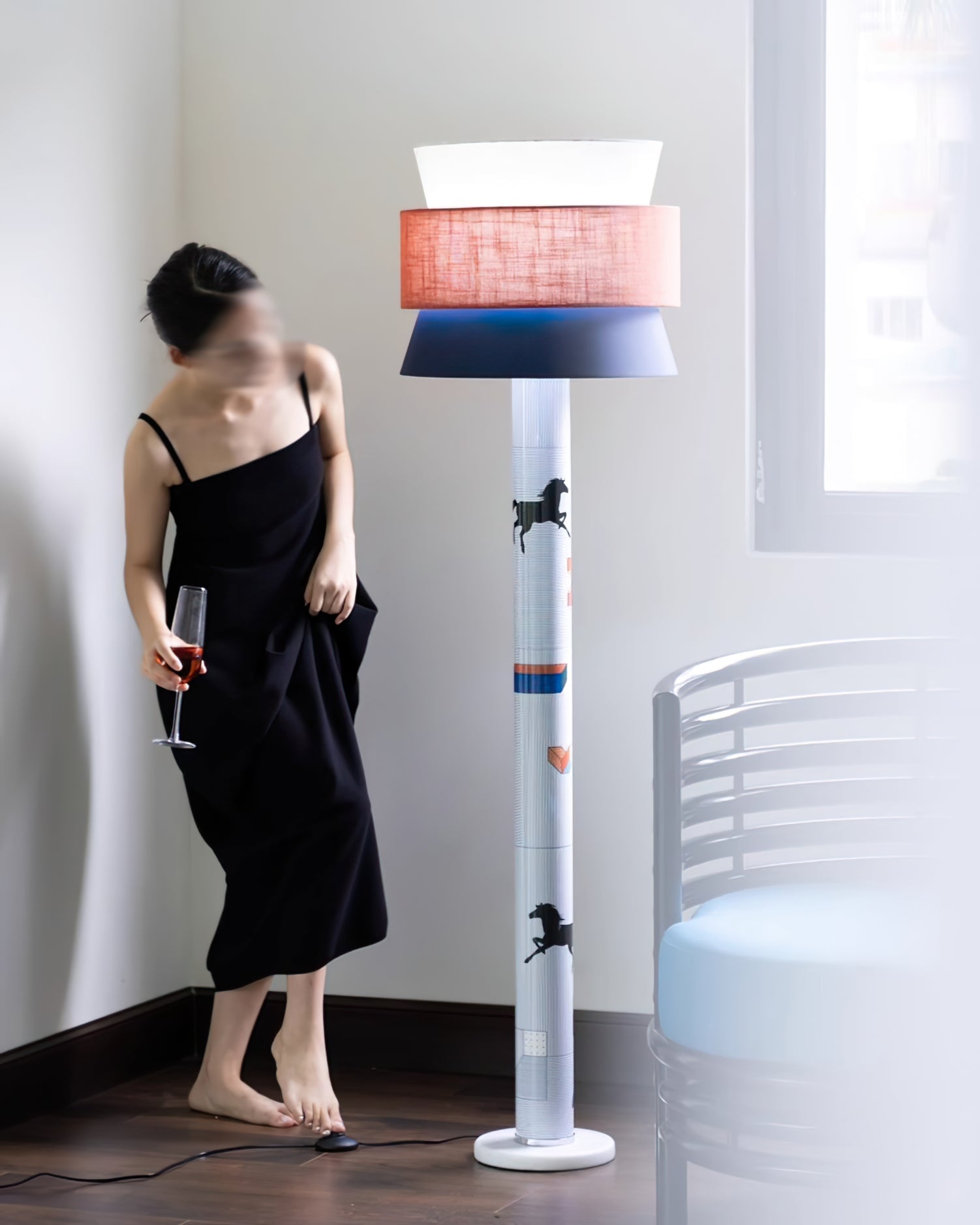 Striped Pony Floor Lamp - Lumpaz