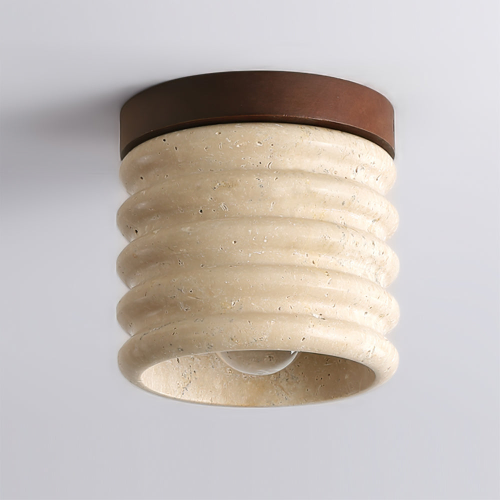 Vaarnii Travertine Ceiling Lamp - Lumpaz