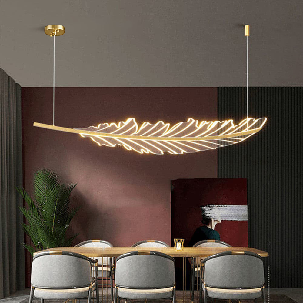 Modern Leaf Shaped Chandelier - Lumpaz