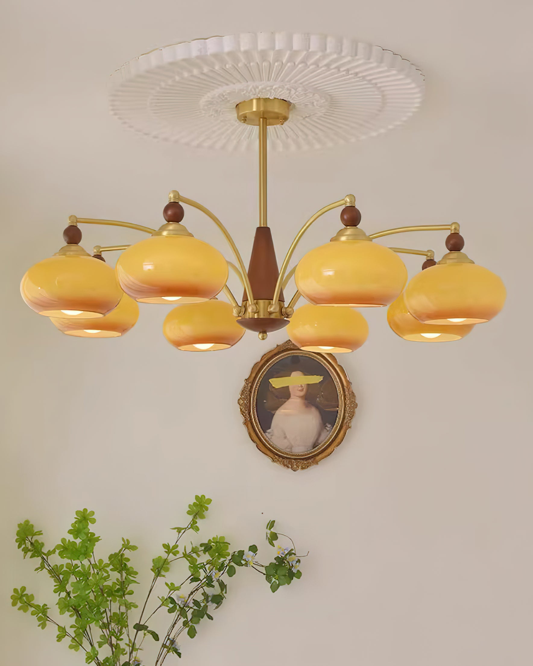 Tillary Wood Chandelier - Lumpaz
