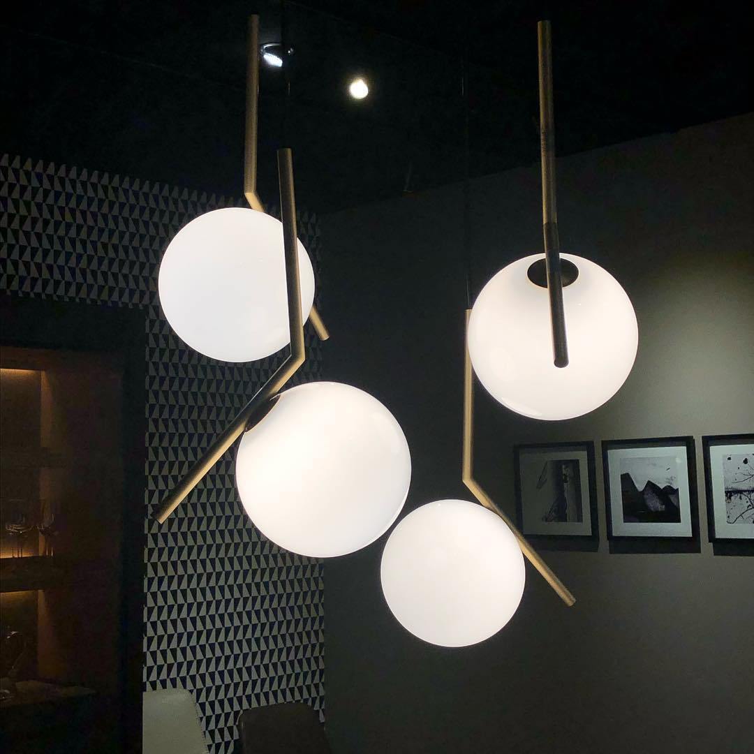 Corner Round Pendant Light - Lumpaz