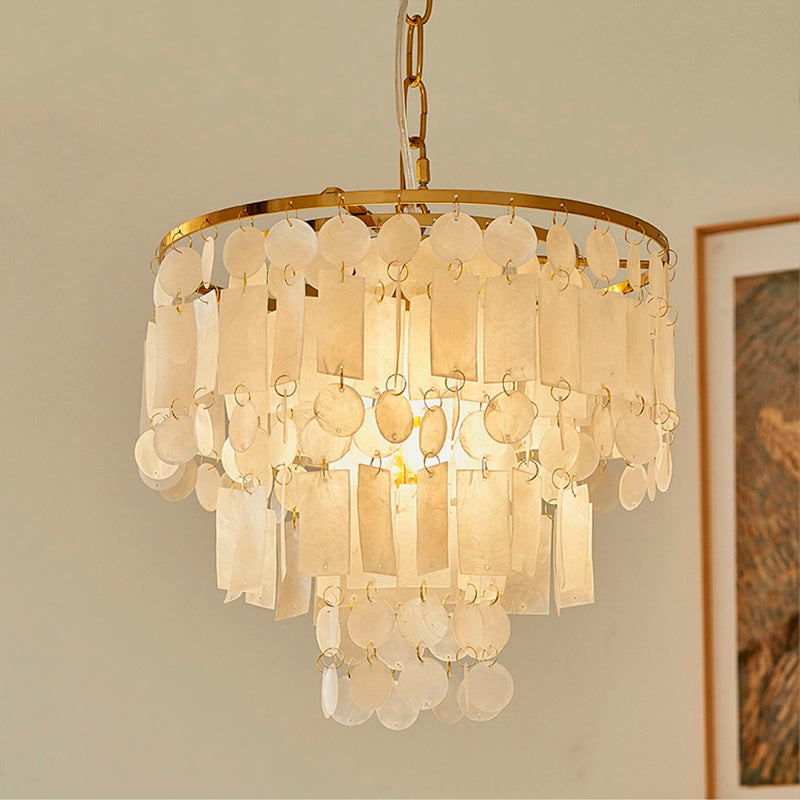 Capiz Shell Chandelier - Lumpaz