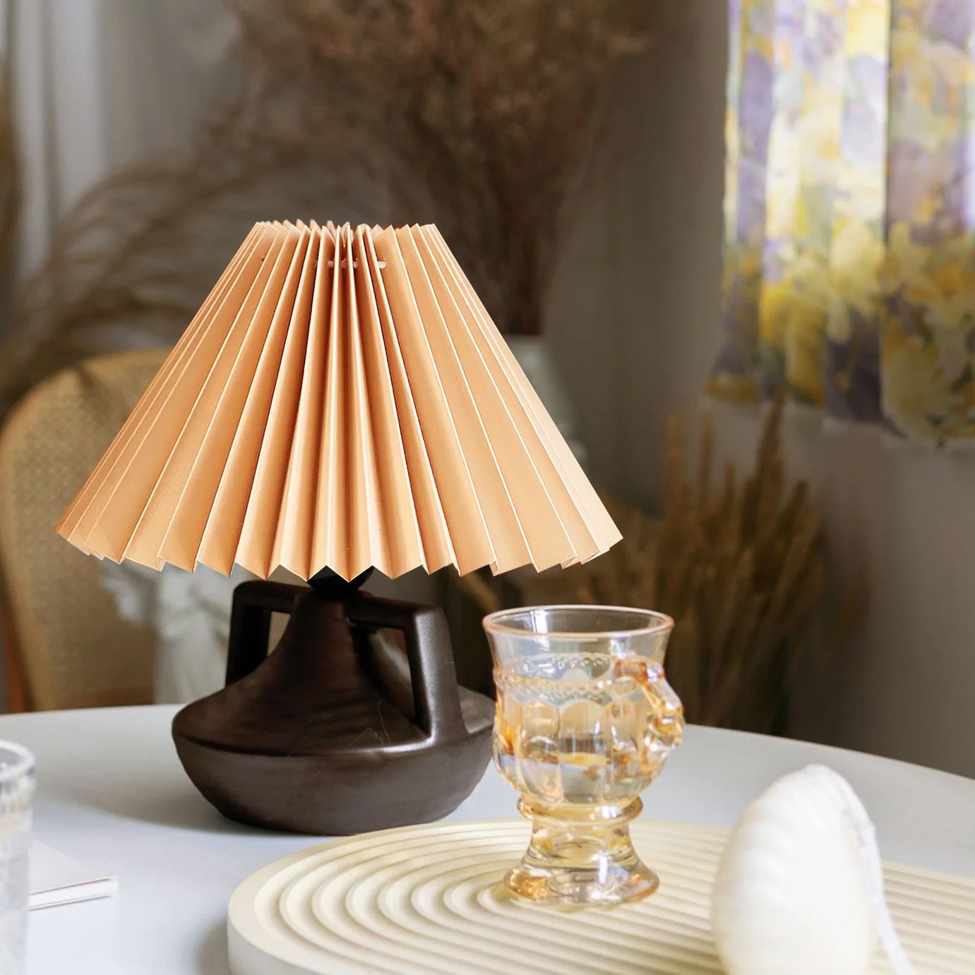 Navia Pleated Table Lamp - Lumpaz