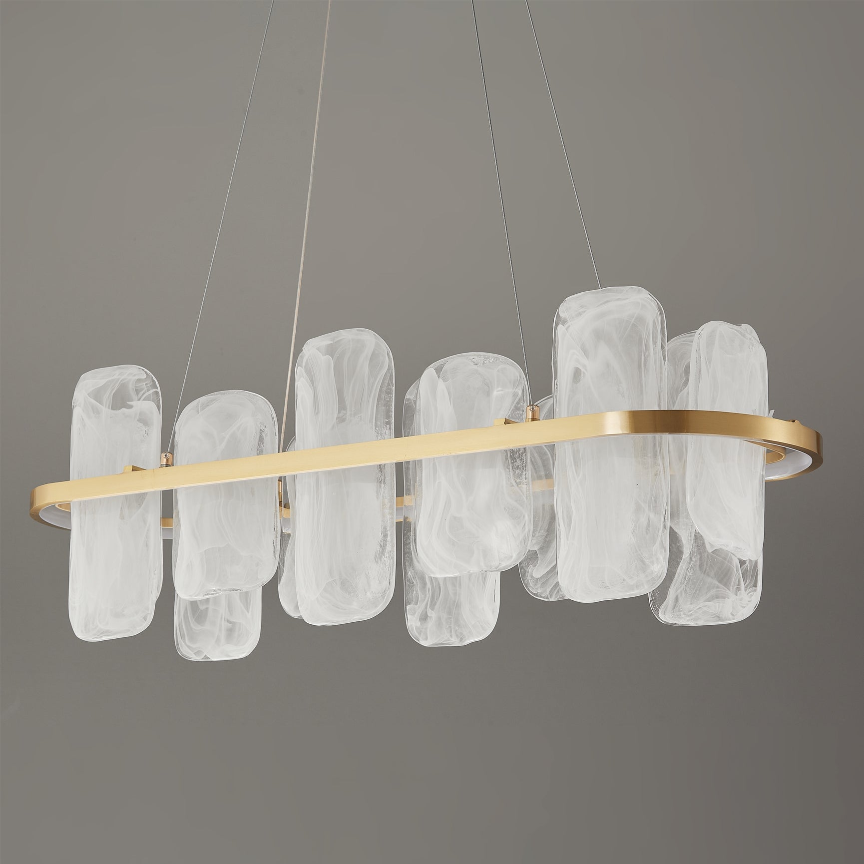 Mille Long Glass Chandelier - Lumpaz