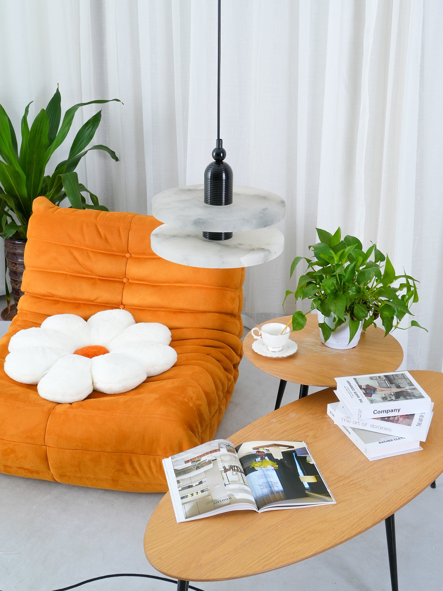 Alabaster Planes Pendant Lamp - Lumpaz