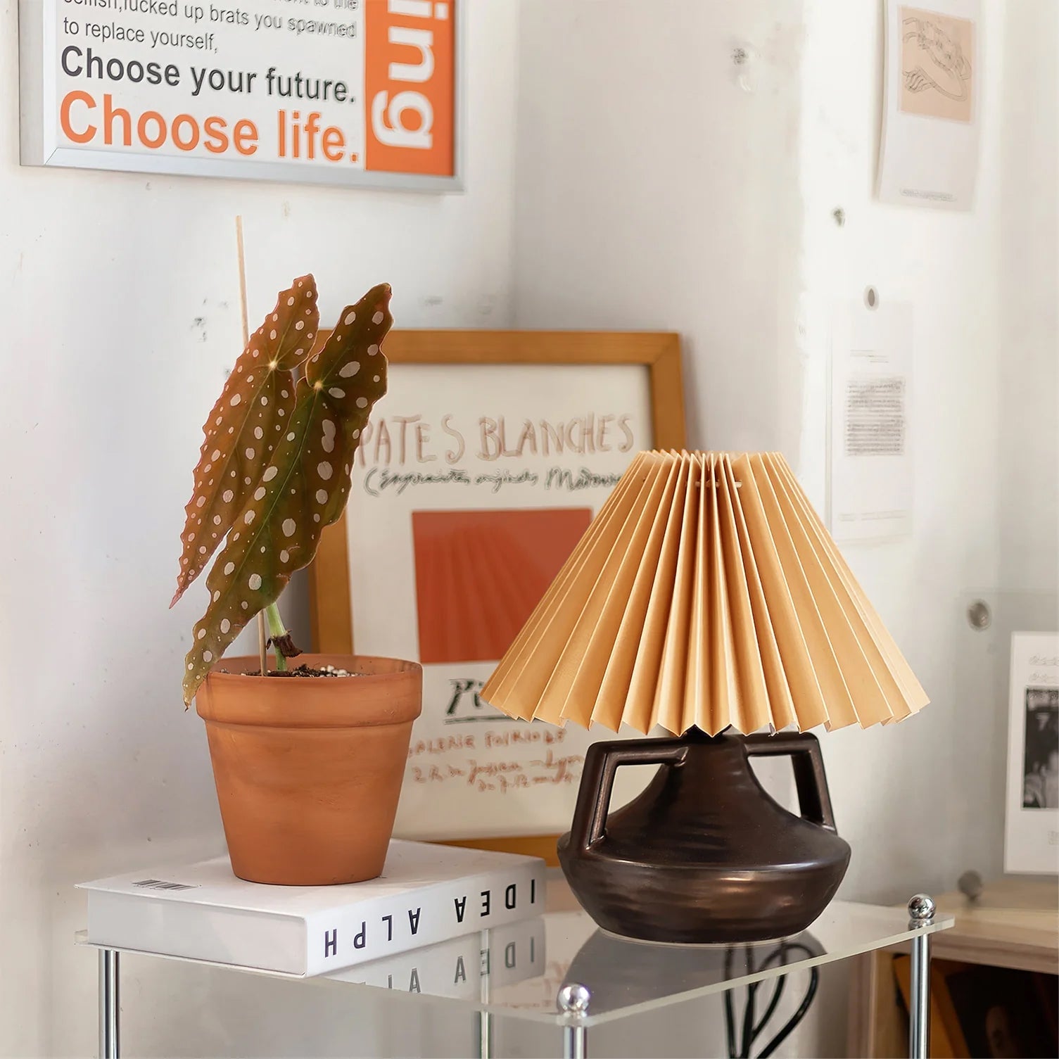 Navia Pleated Table Lamp - Lumpaz