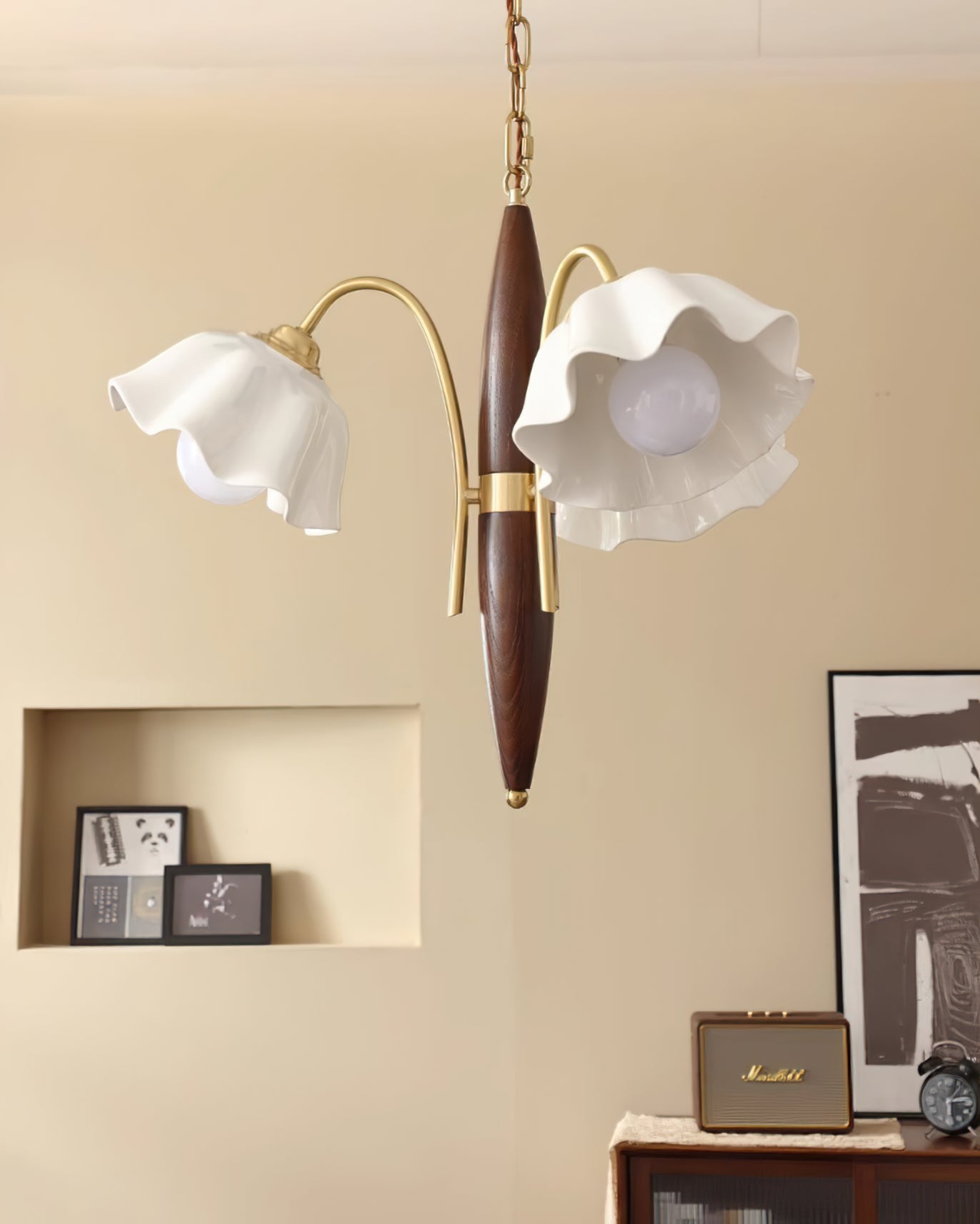 Olina Flower Ceramics Chandelier - Lumpaz