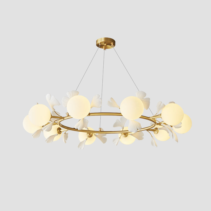 Allanie Gingko Round Chandelier - Lumpaz