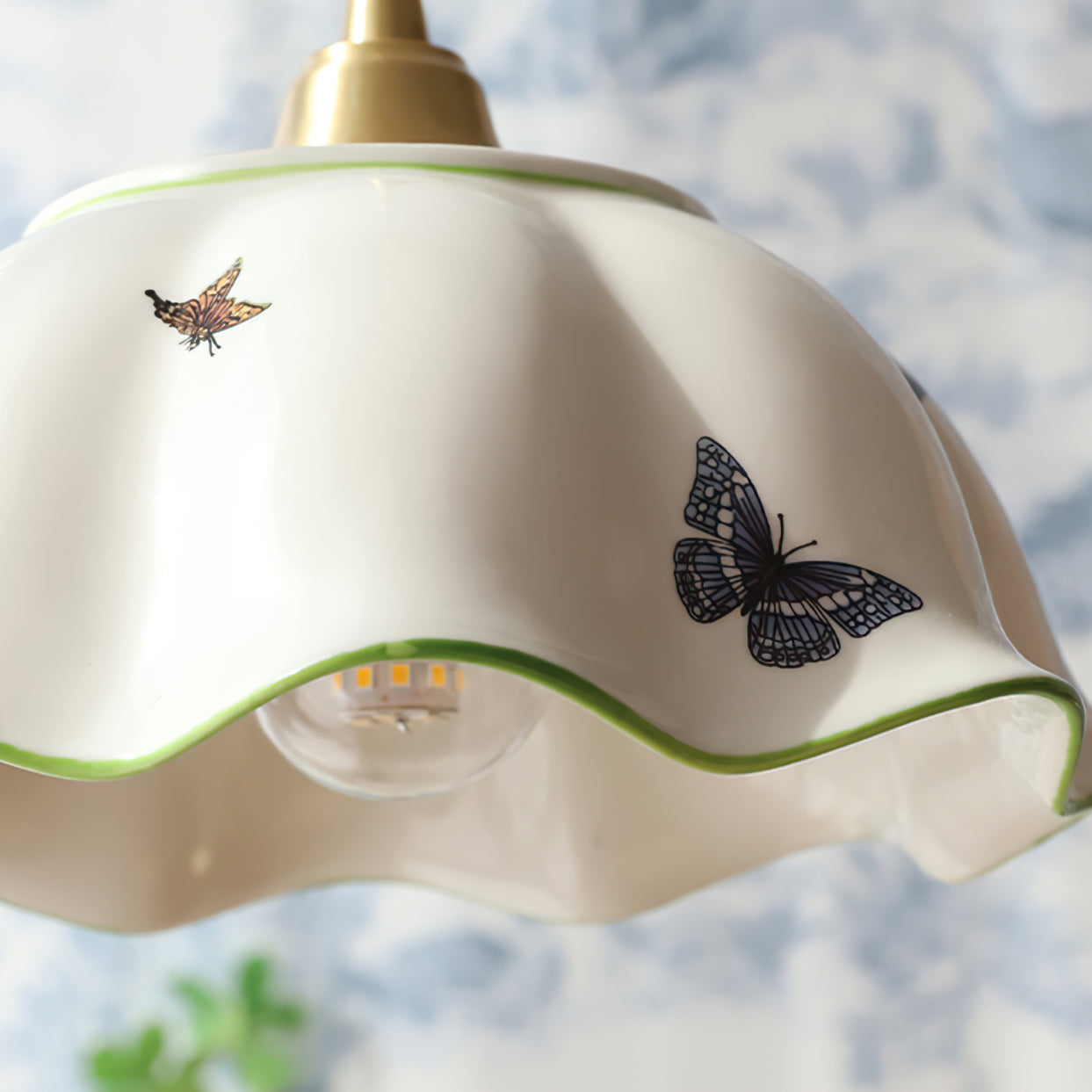 Butterfly Ceramic Pendant Lamp - Lumpaz