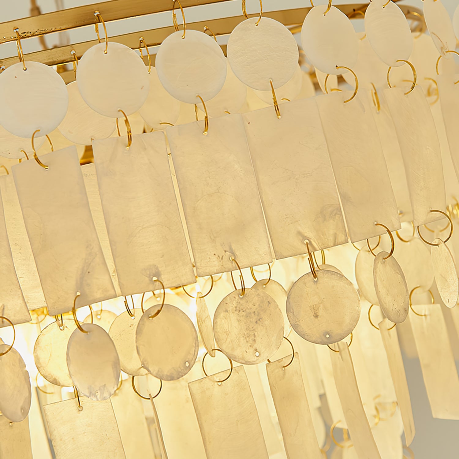 Capiz Shell Chandelier - Lumpaz