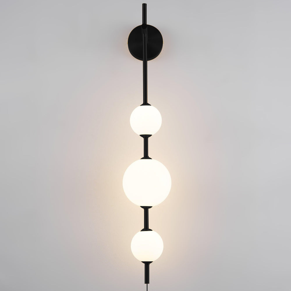 Vertical Globe Plug In Wall Lamp - Lumpaz