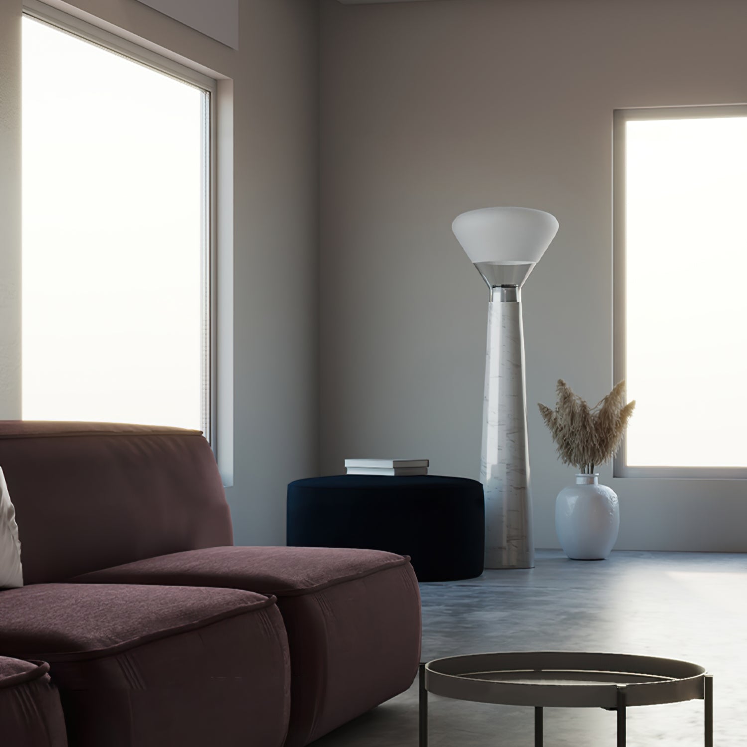 Bella Glass Floor Lamp - Lumpaz