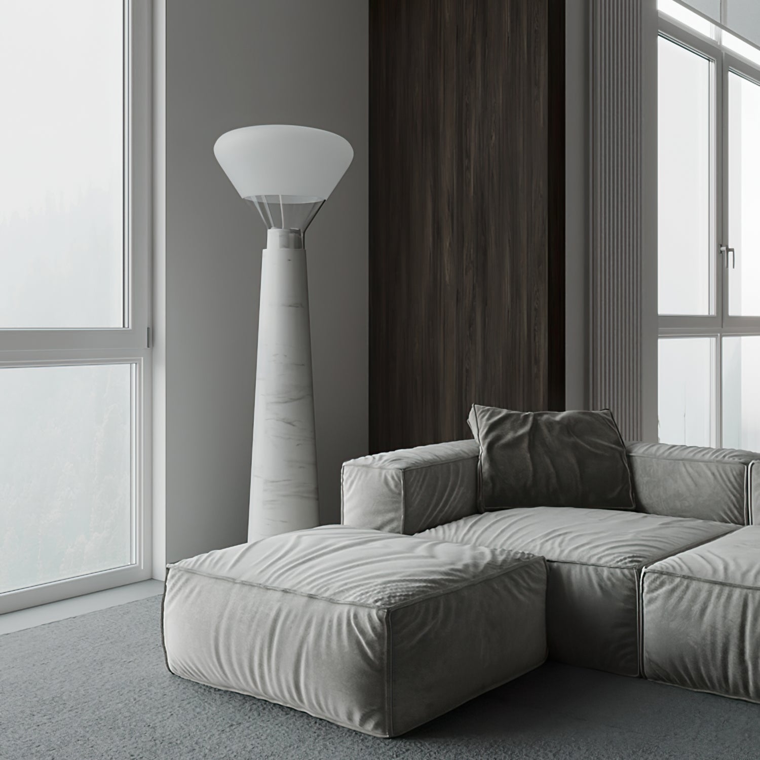 Bella Glass Floor Lamp - Lumpaz