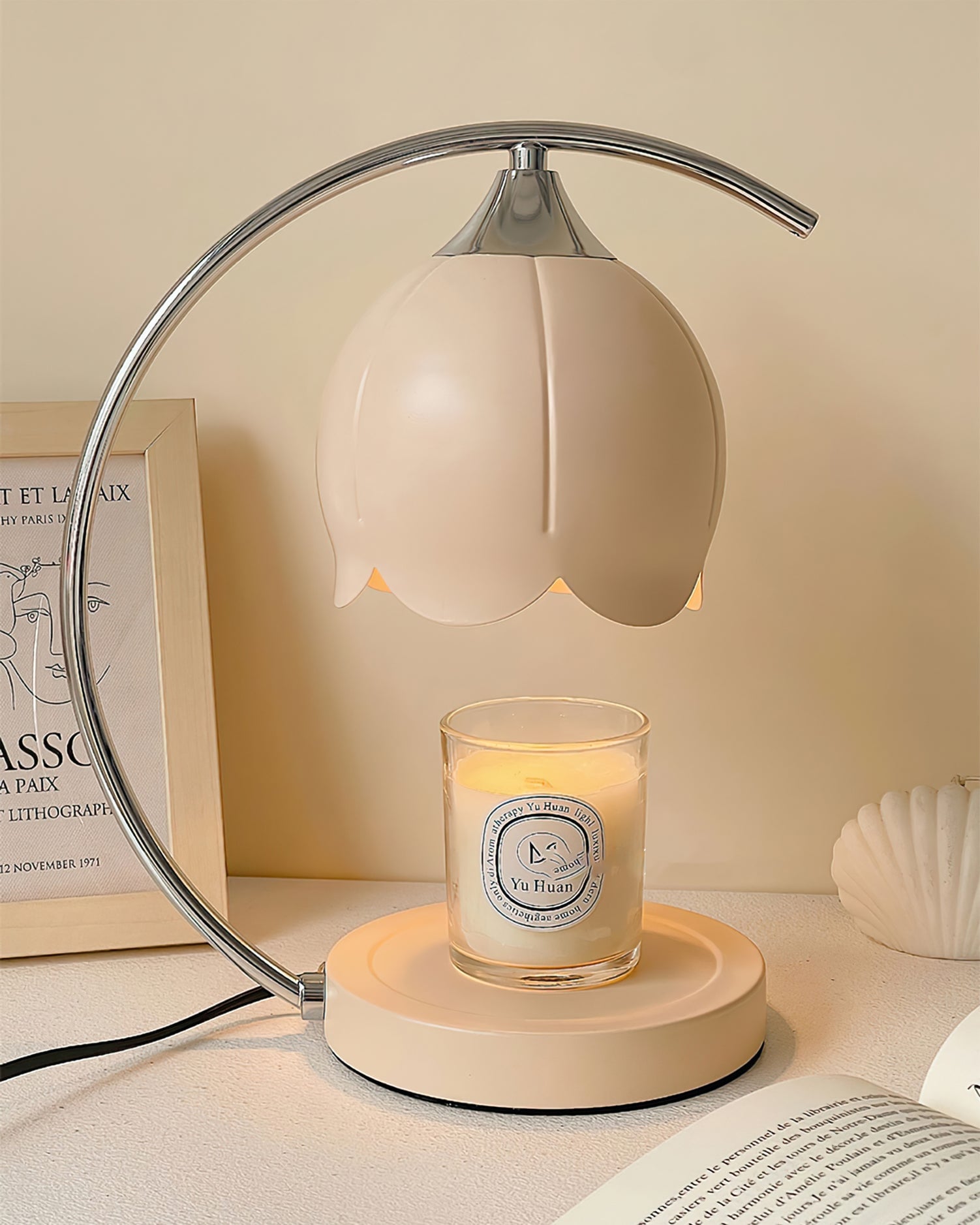 Floral Candle Table Lamp - Lumpaz