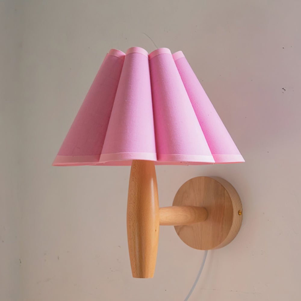 Vintage Fluted Plug In Wall Lamp - Lumpaz