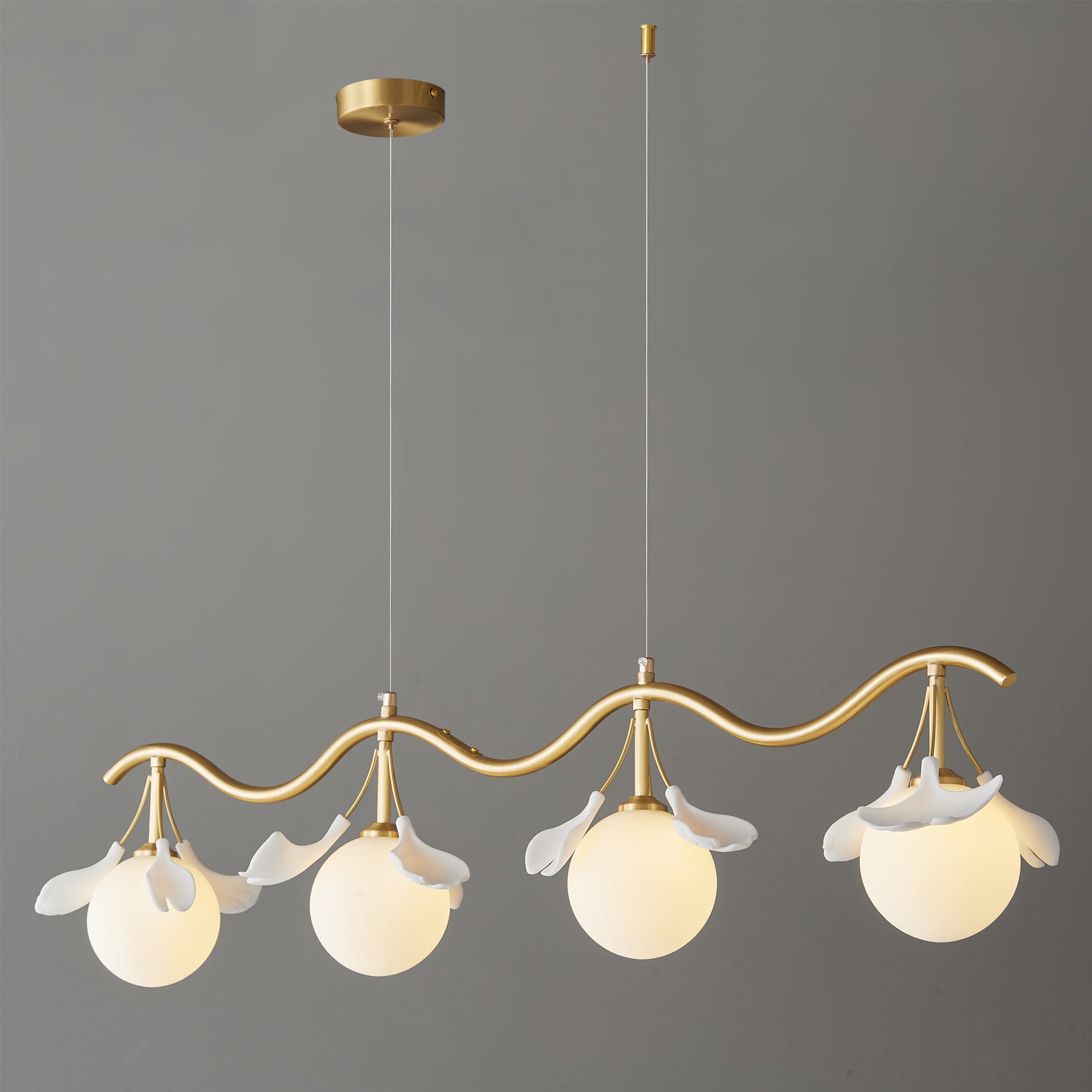 Allanie Gingko Long Chandelier - Lumpaz