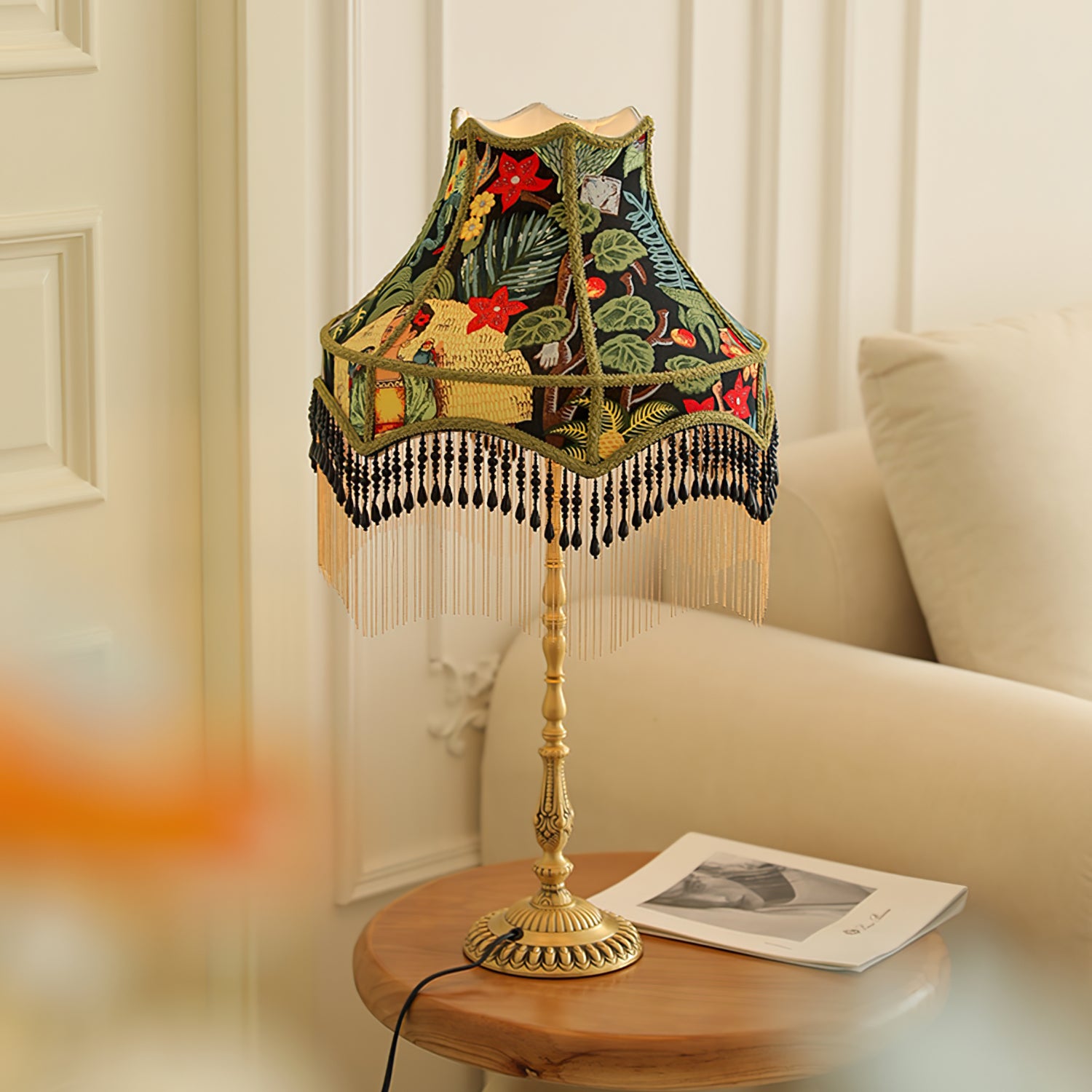 Retro Peony Table Light - Lumpaz