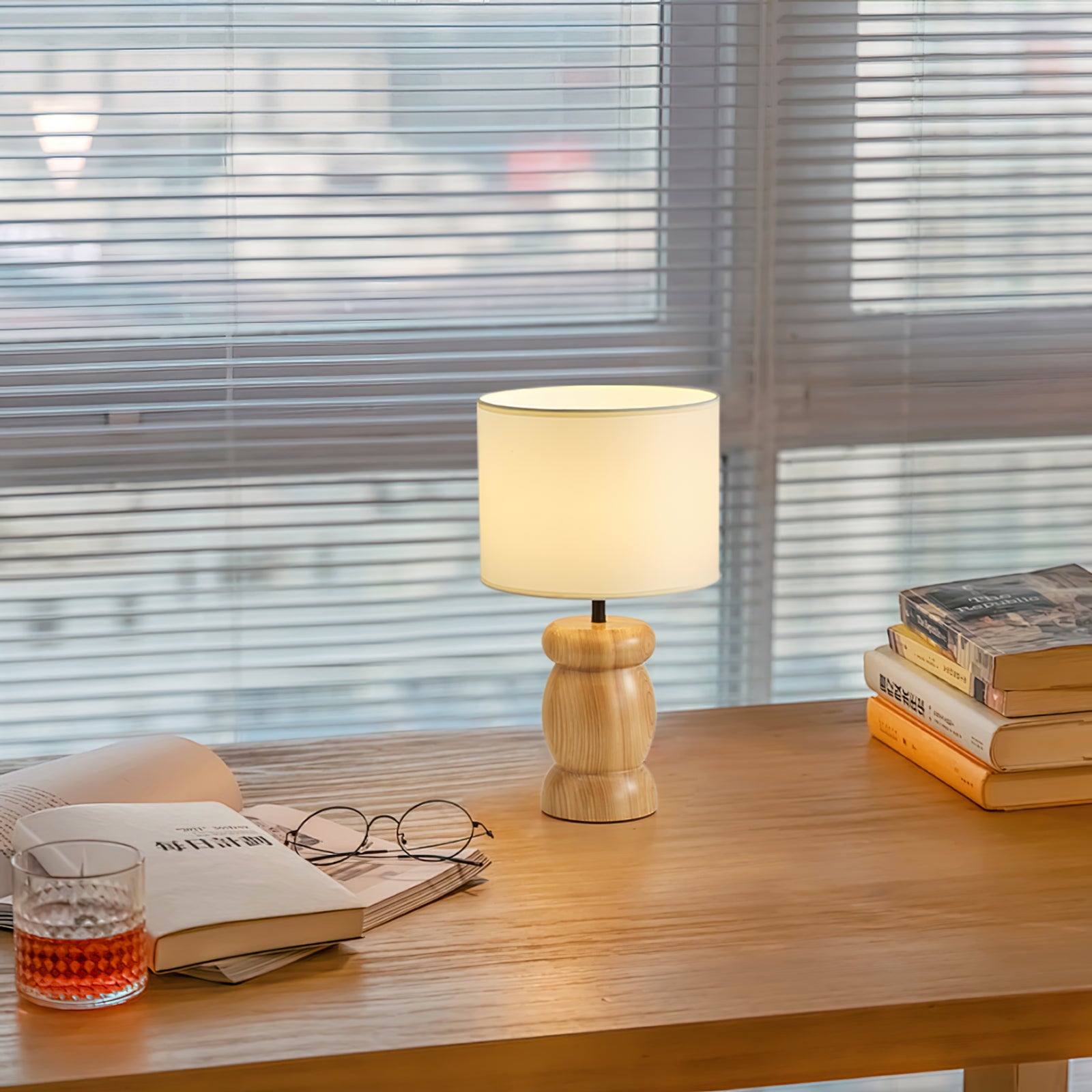 Pebble Wood Table Lamp - Lumpaz