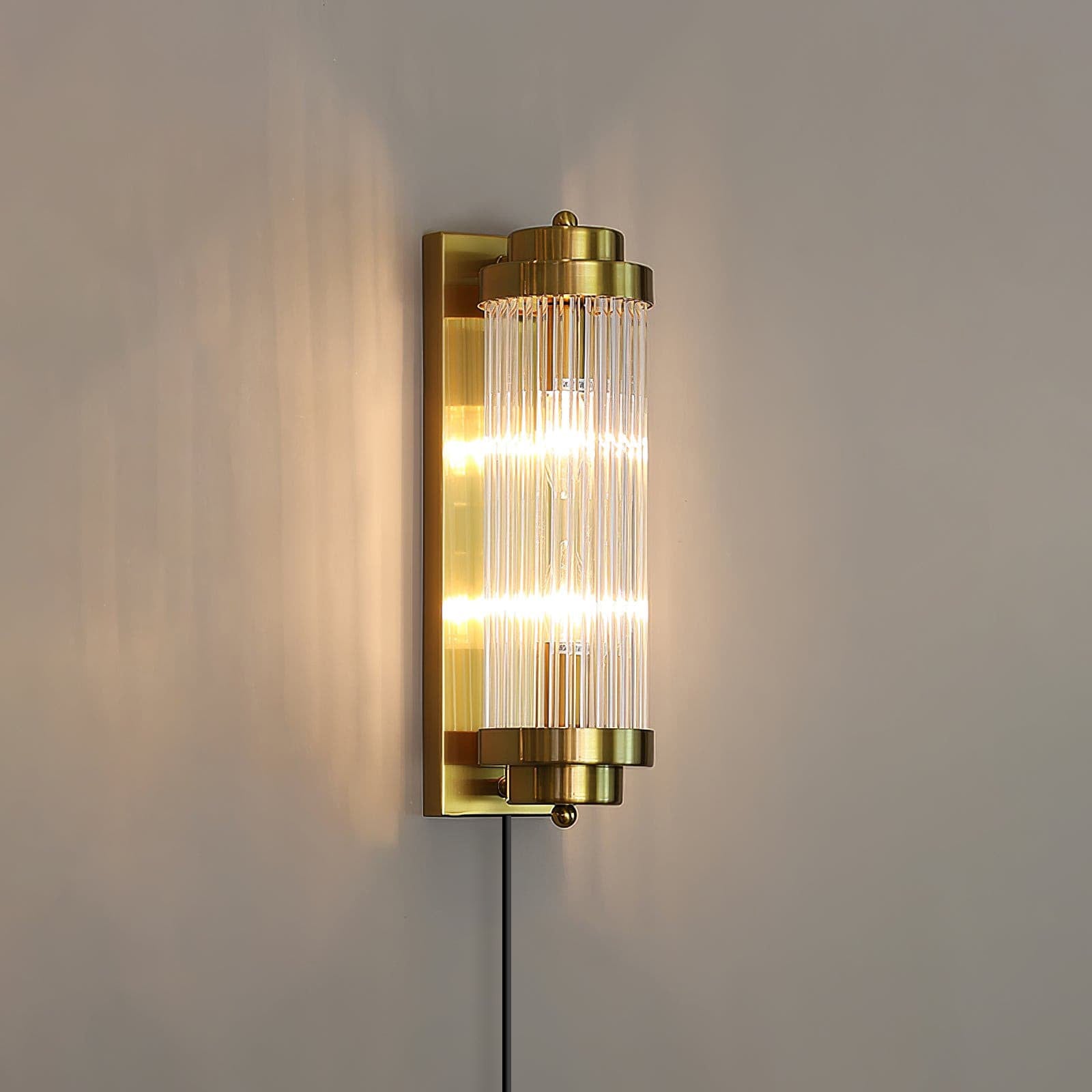 Pillar Offset Plug In Wall Lamp - Lumpaz