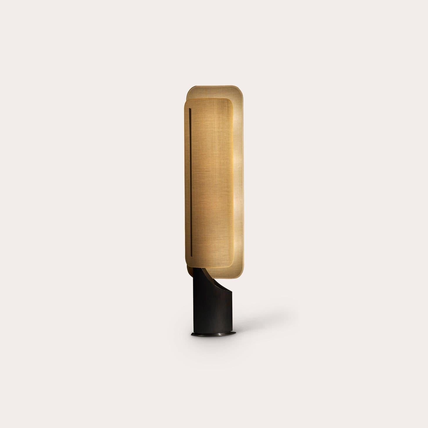 Barrier Linen Floor Lamp - Lumpaz