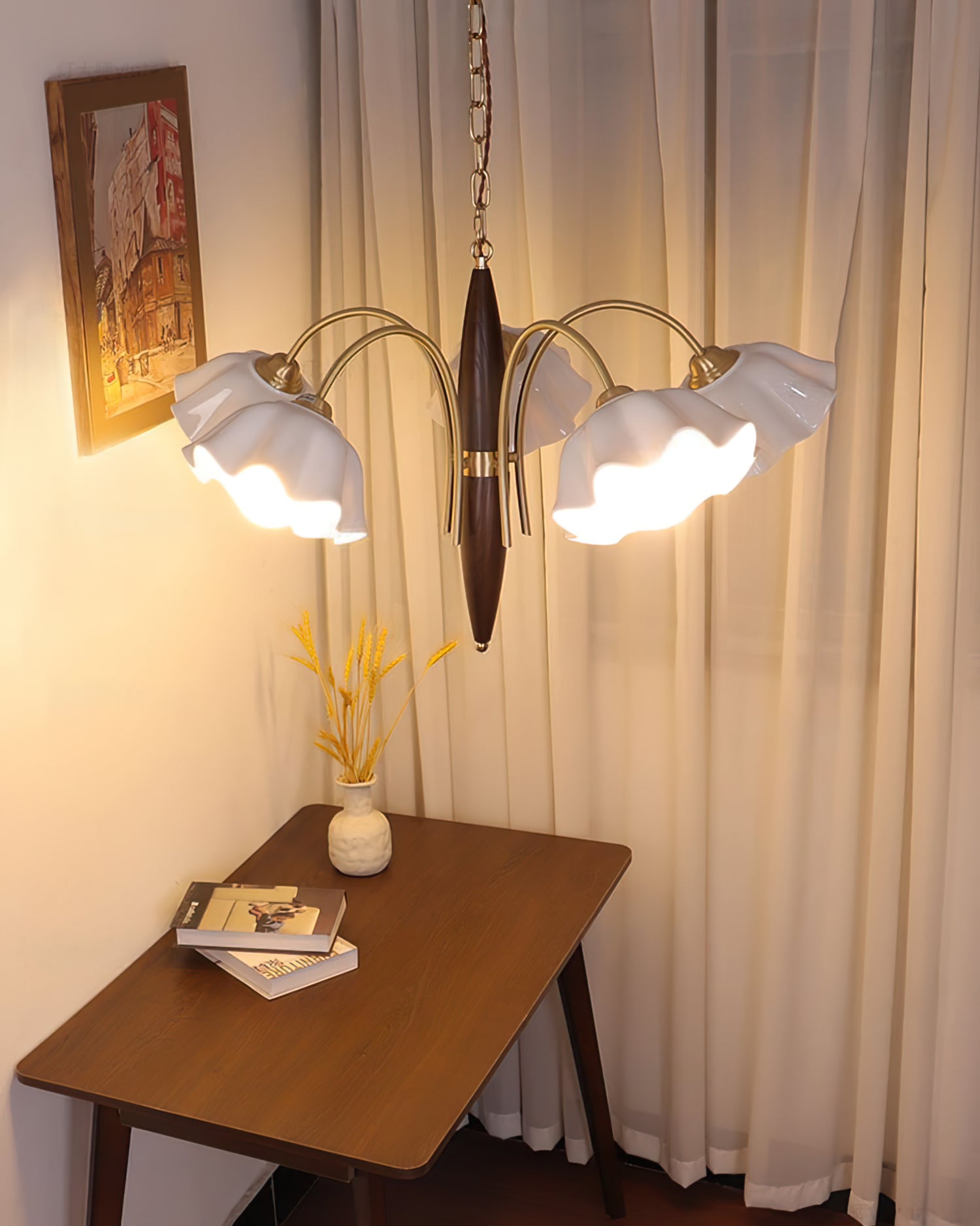 Olina Flower Ceramics Chandelier - Lumpaz