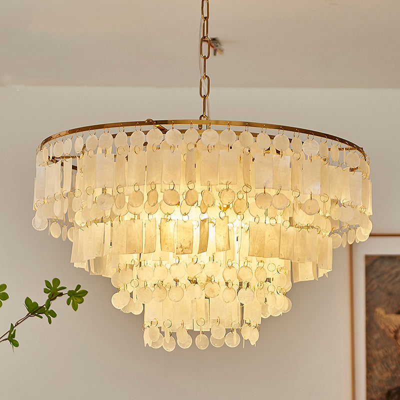 Capiz Shell Chandelier - Lumpaz