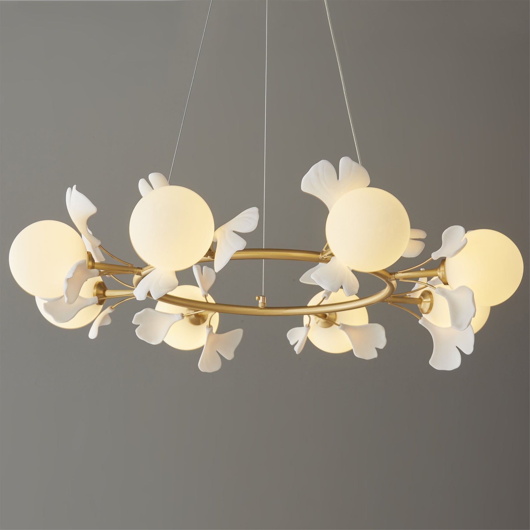 Allanie Gingko Round Chandelier - Lumpaz