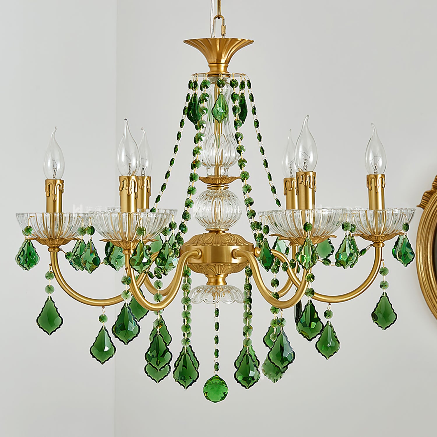 Magdalena Brass Chandelier - Lumpaz