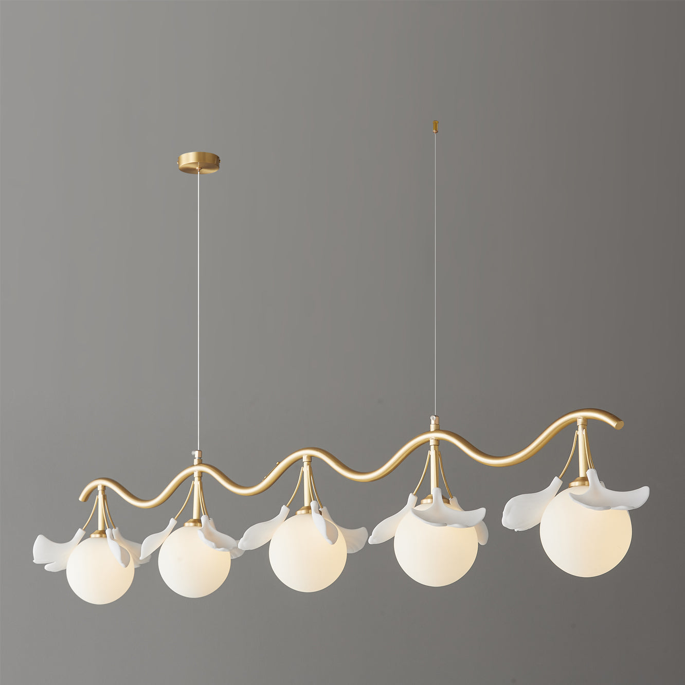 Allanie Gingko Long Chandelier - Lumpaz