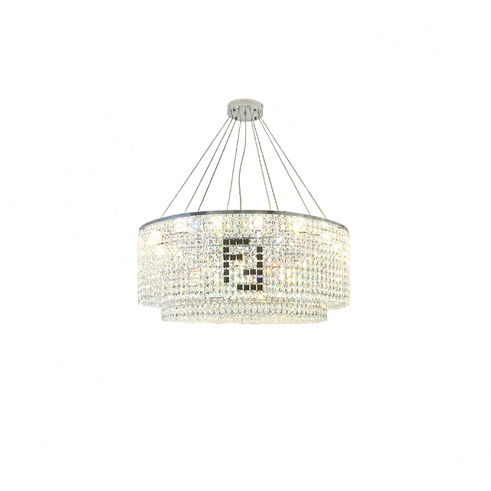 Liliana Round Crystal Chandelier - Lumpaz