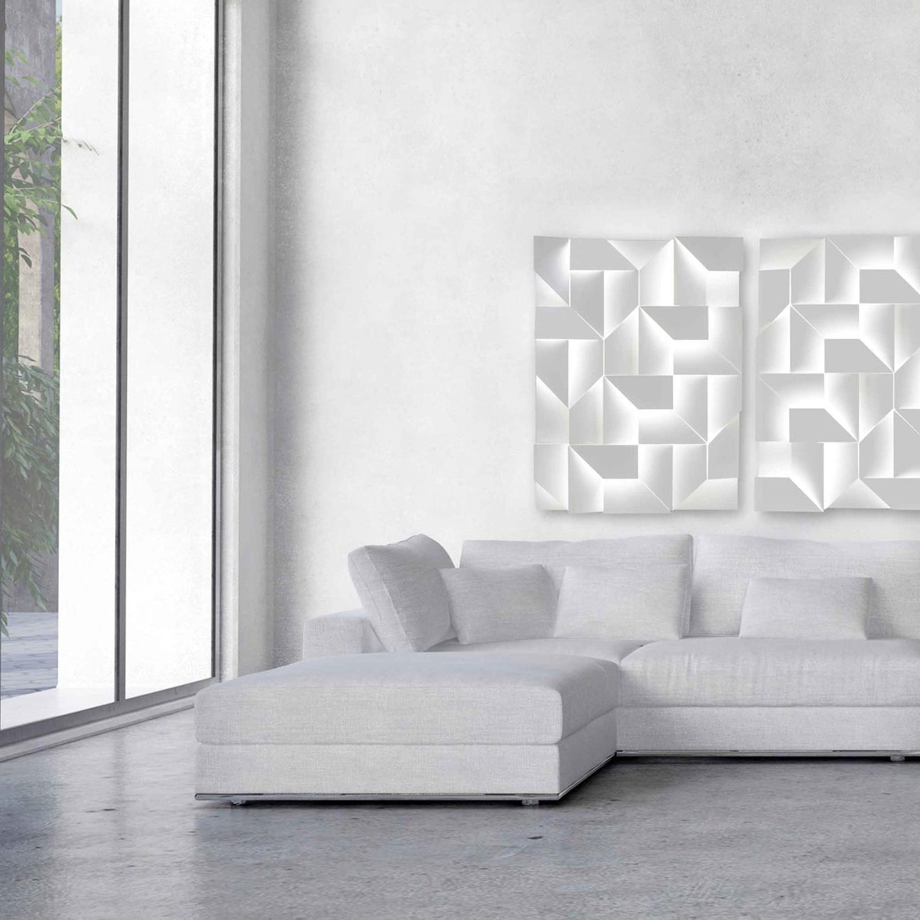 Shadows Built-in Battery Wall Lamp - Lumpaz
