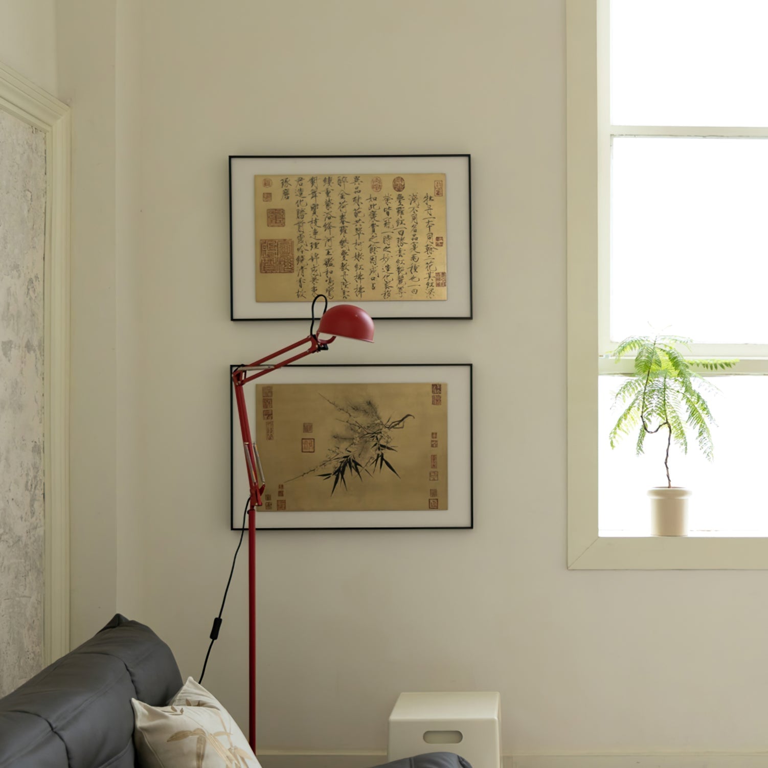 Kaiser Red Floor Lamp - Lumpaz