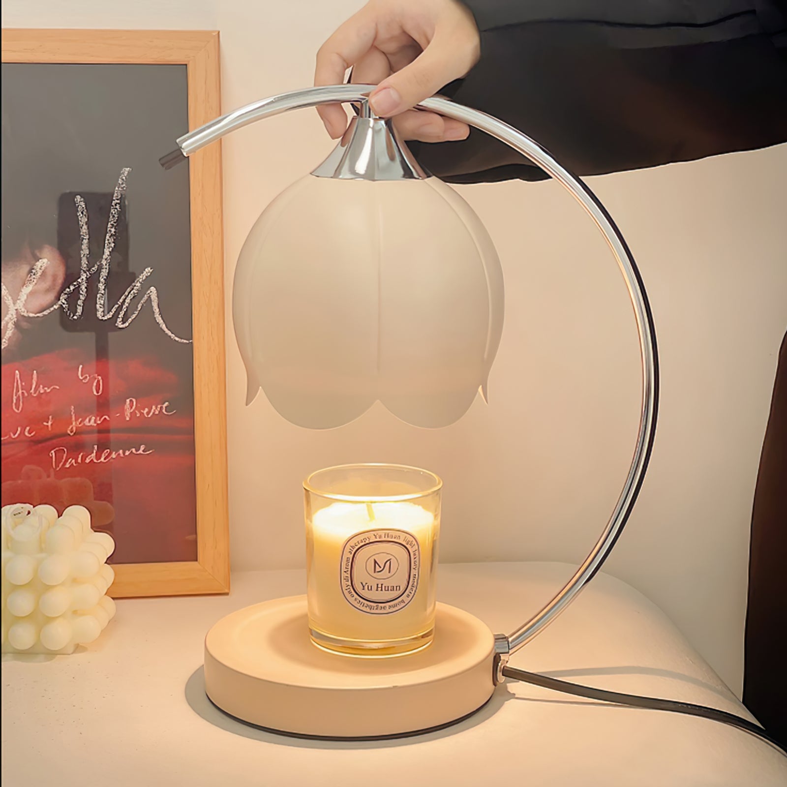 Floral Candle Table Lamp - Lumpaz