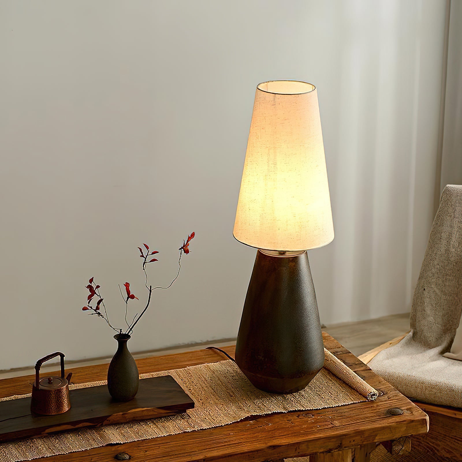 Ceramic Tapered Table Lamp - Lumpaz