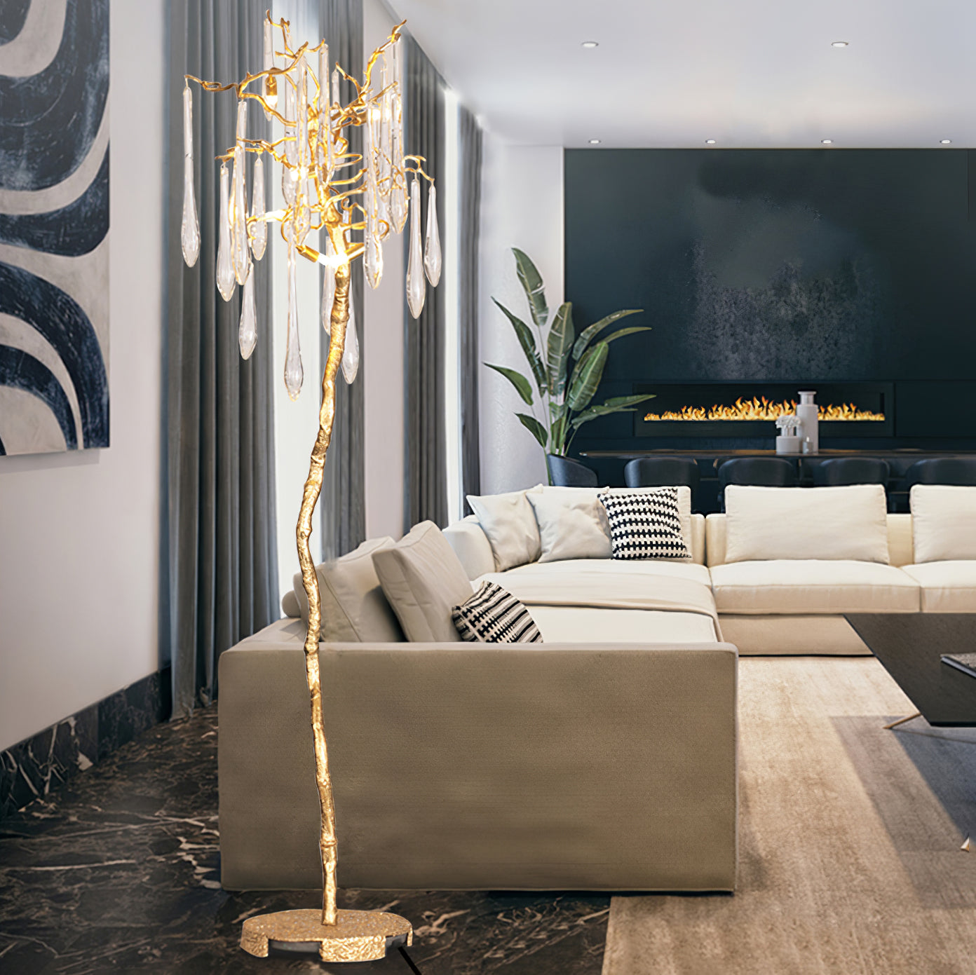 Aqua Babylonica Floor Lamp - Lumpaz